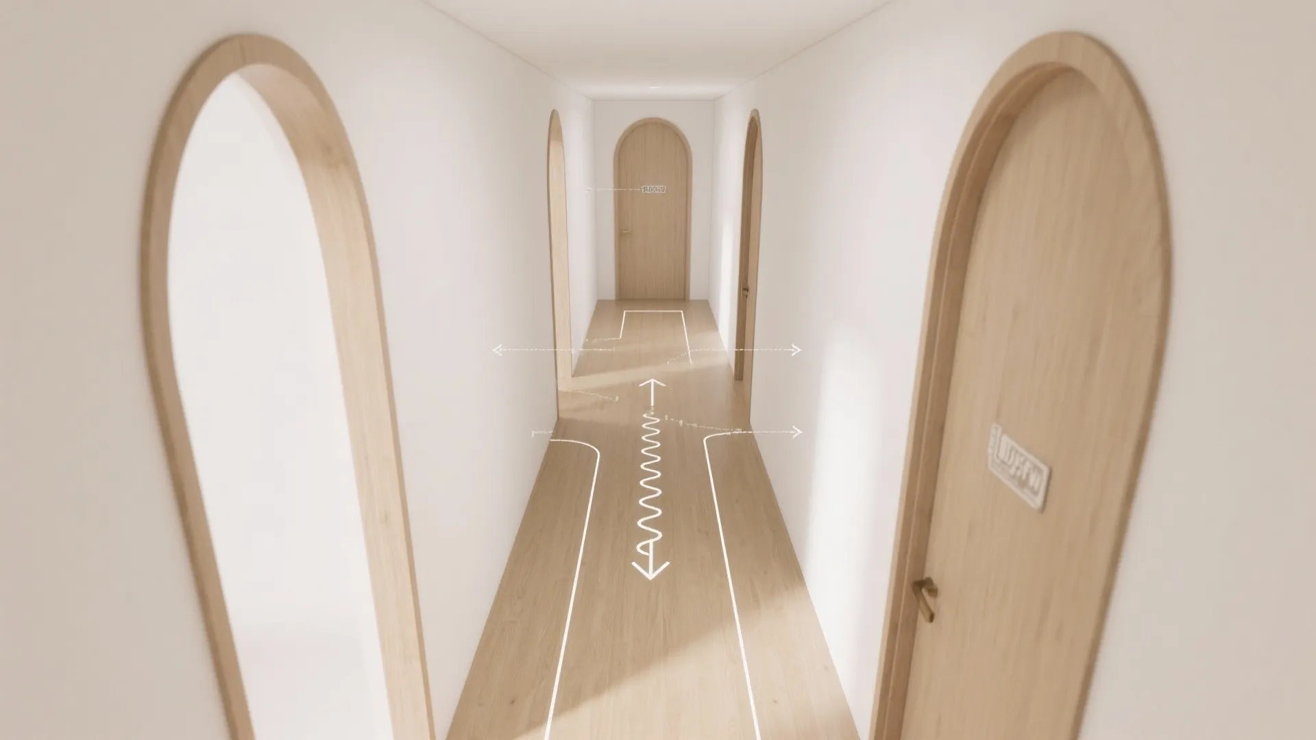 Layered Arches to Define Zones