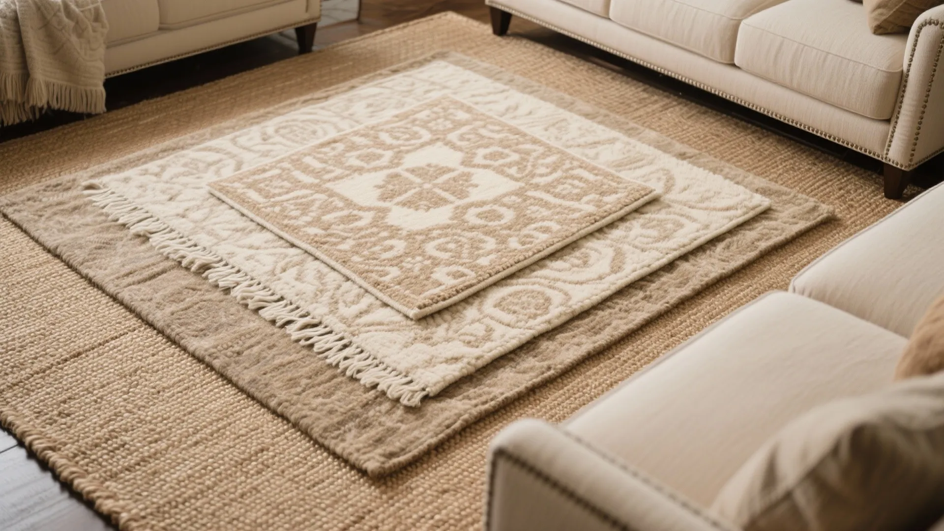 Layered Area Rugs