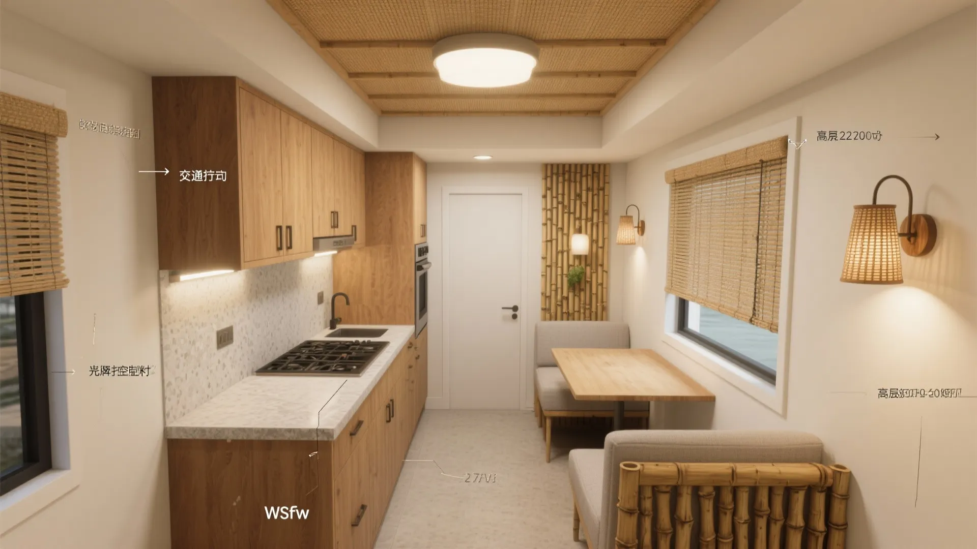 Layered Bamboo Sconces for Ambient + Task Lighting