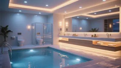 Luxury Indoor Swimming Pool Bathroom Design
