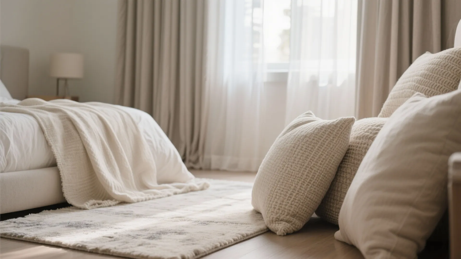 3. Light, layered textiles