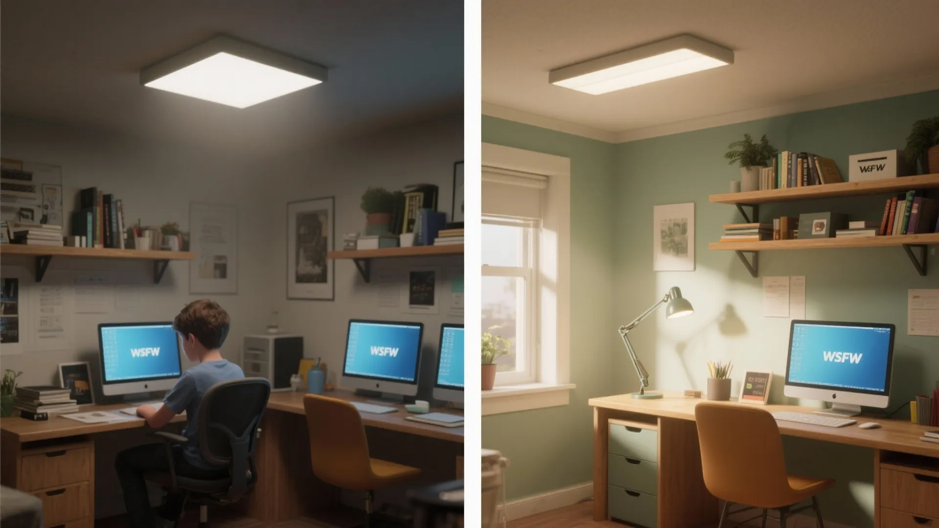 Layered lighting that balances ambient, task, and accent