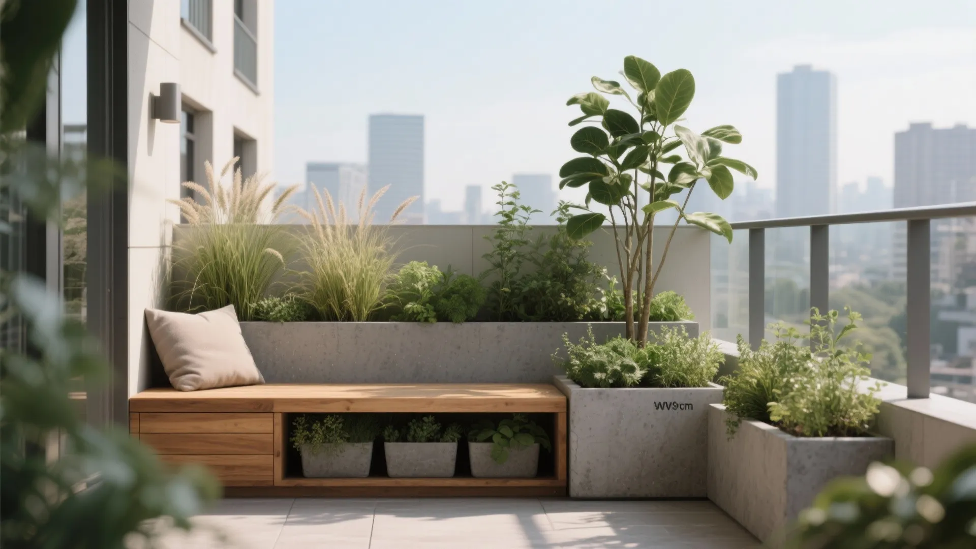 Layered Heights: Planter Stools, Benches, and Ledges