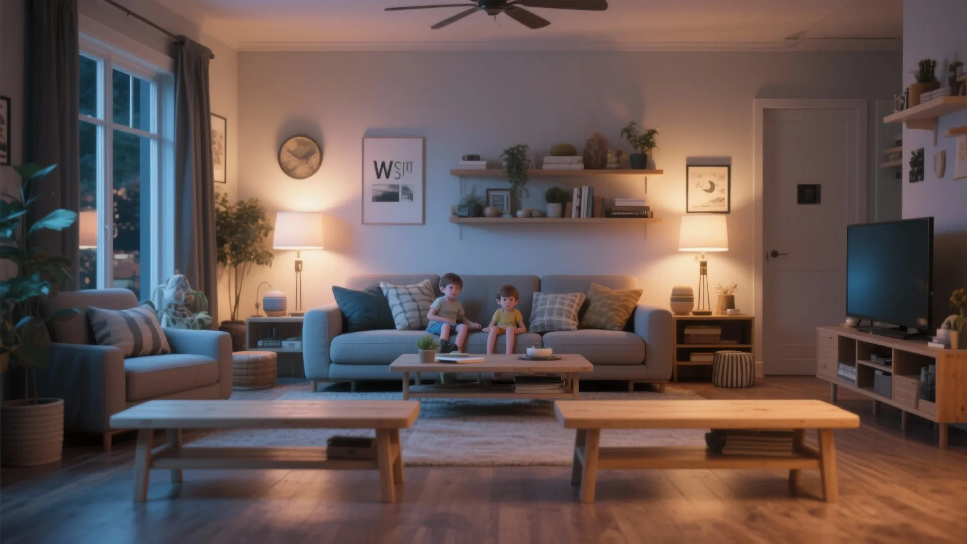 6. Layered Benches for Gathering