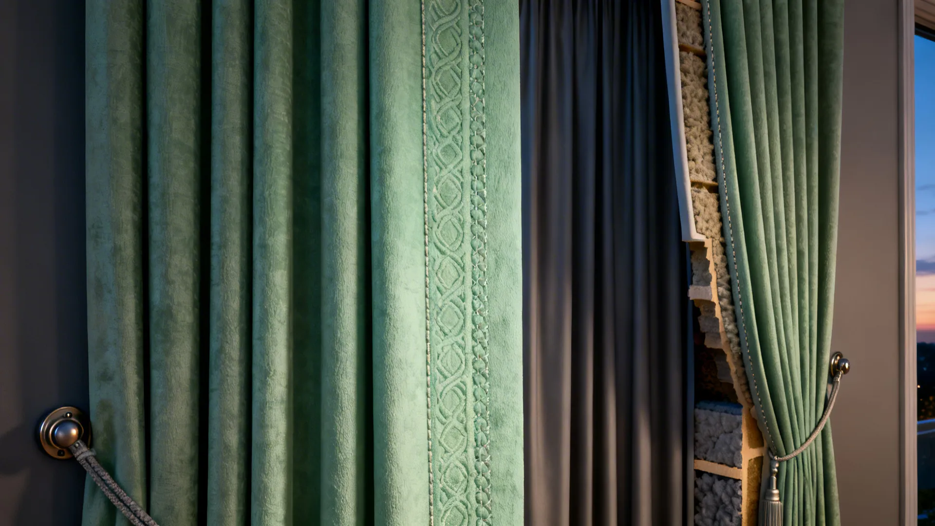 4. Layering Green with Blackout Backing