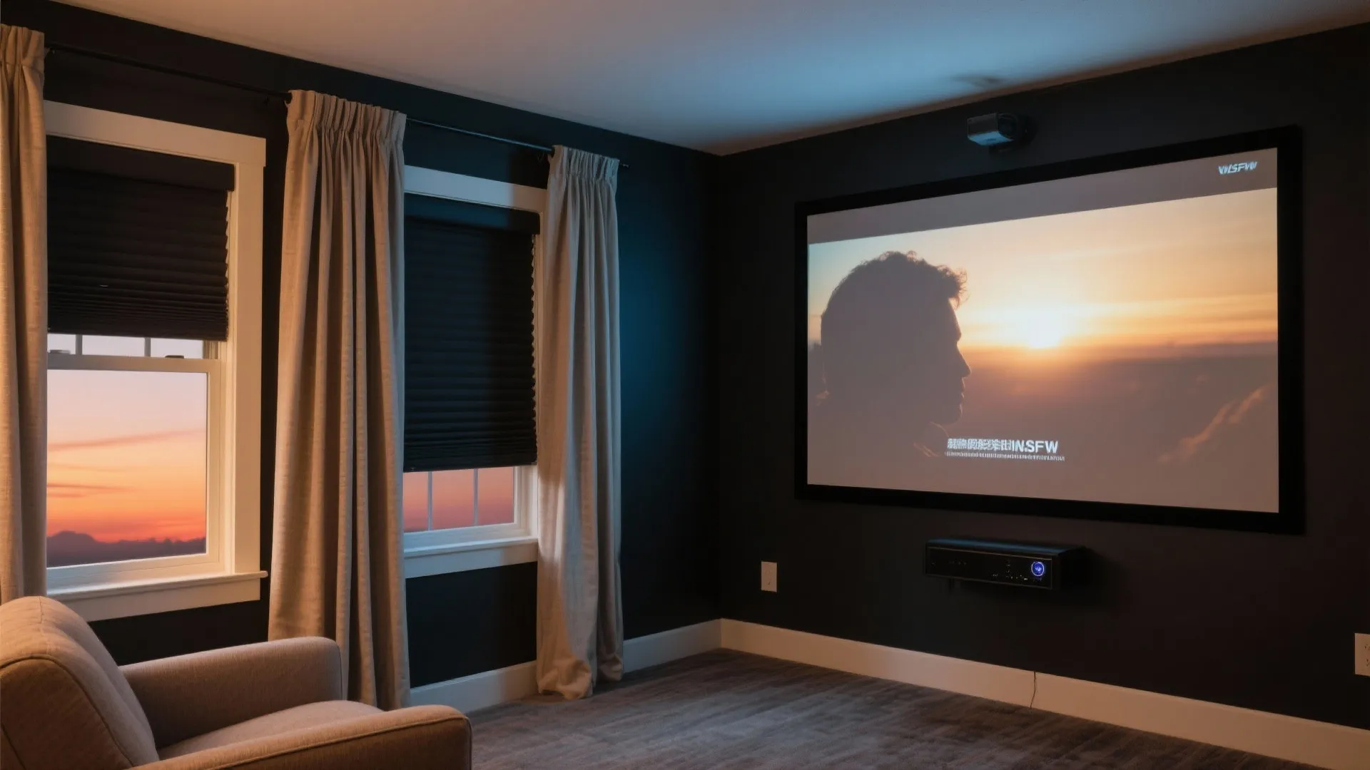 4) Ambient light control with layered window treatments