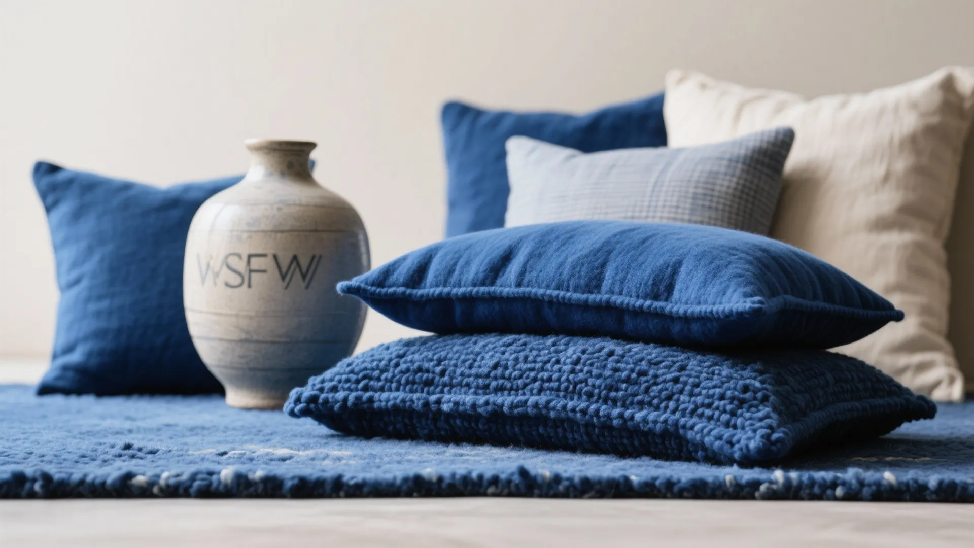 4. Layered Textures in Blue