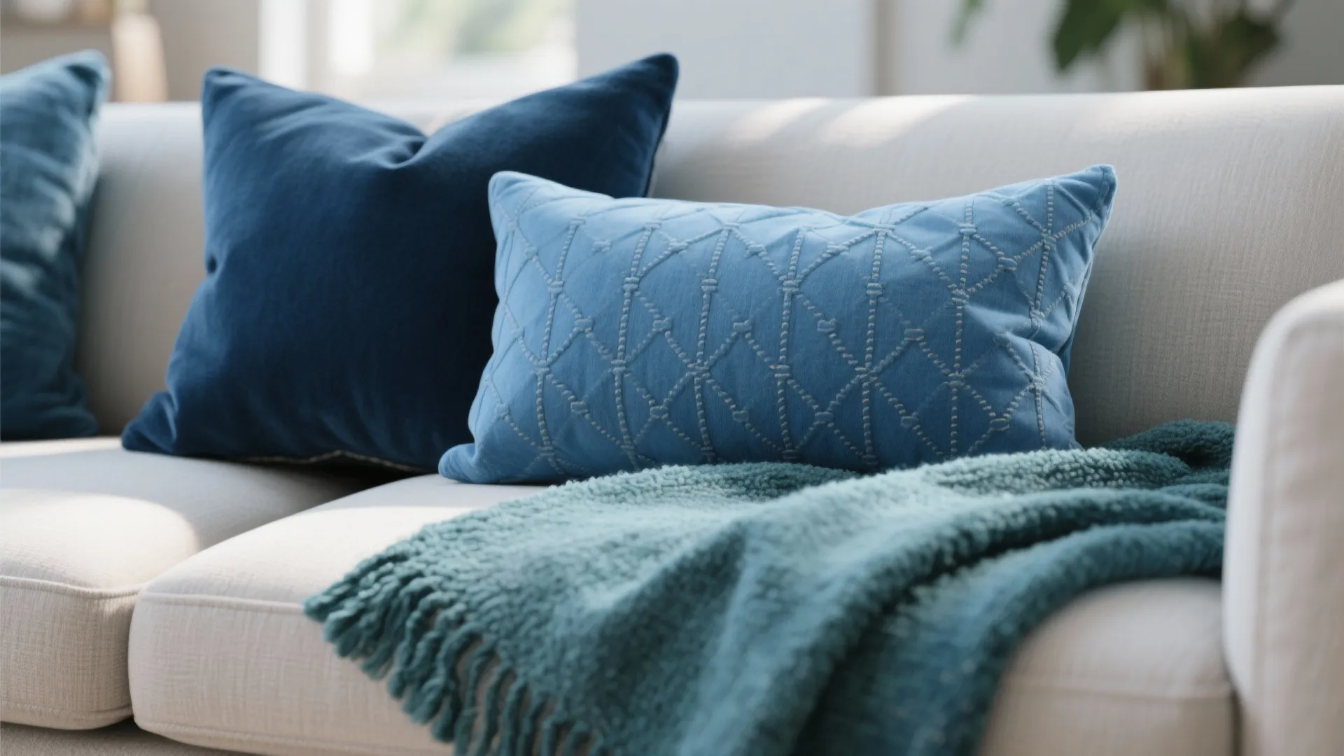 1. Layer different blue tones for depth