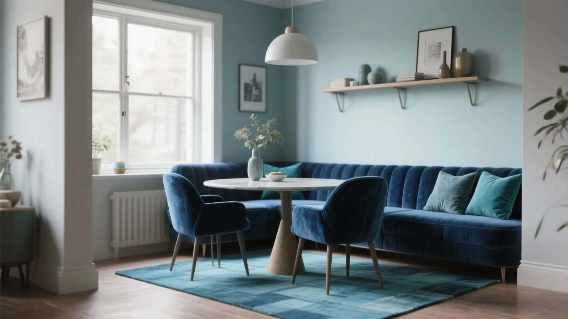 2. Mix shades of blue for depth