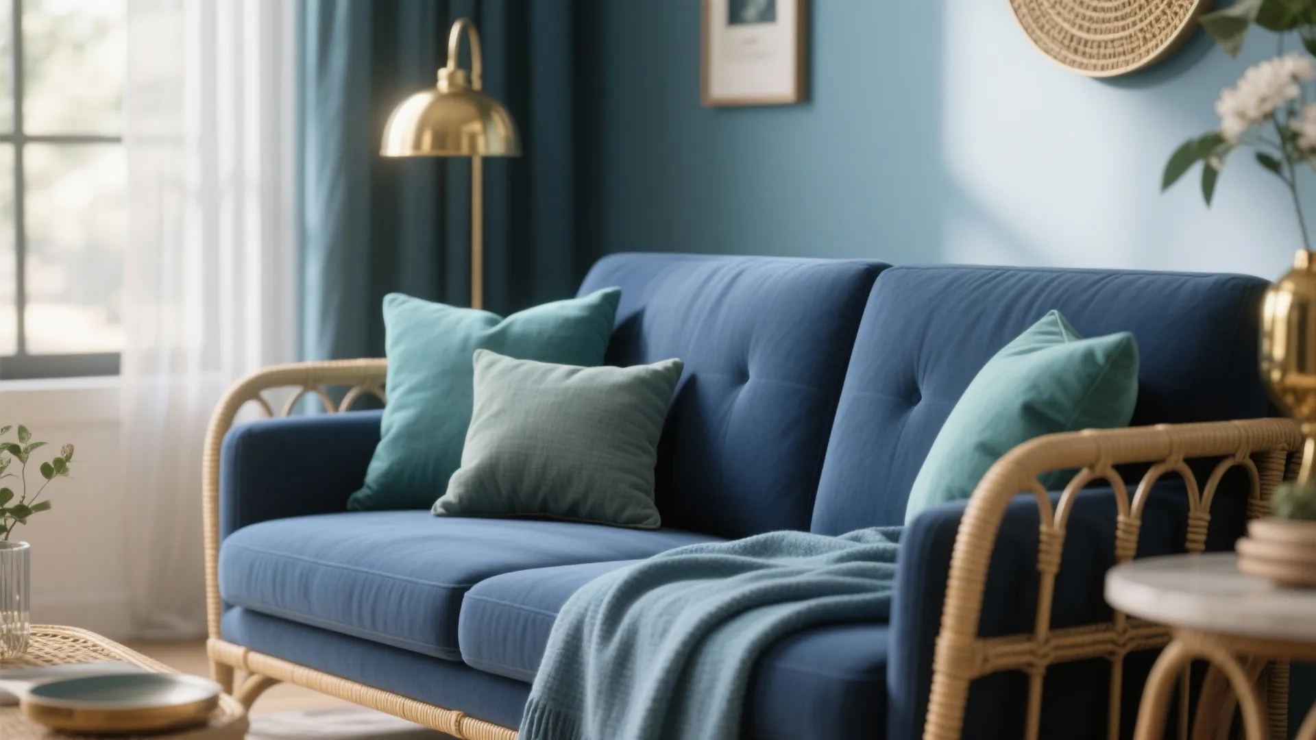 2. Pair blue in varied tones for depth