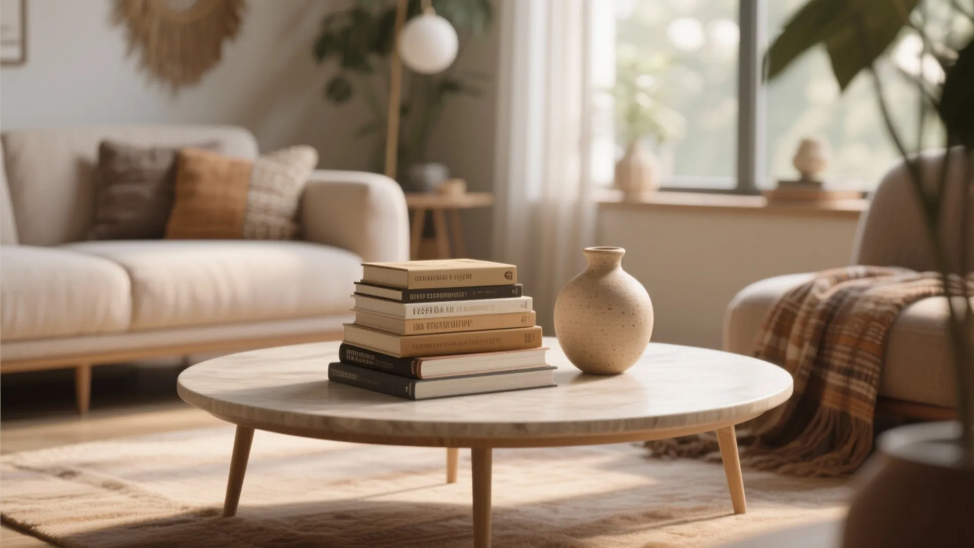 2. Layered Heights with Books and Vases