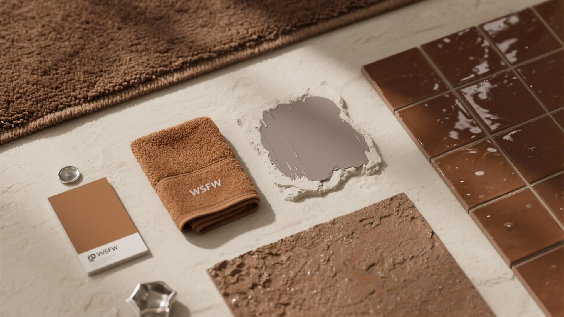 2. Layered Browns with Light Textures