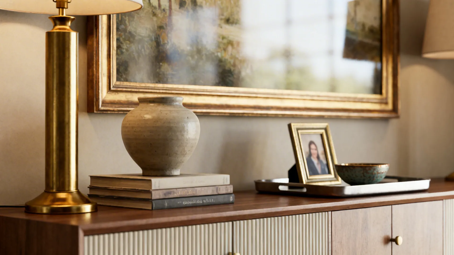 1. Layered Heights with Art and Objects