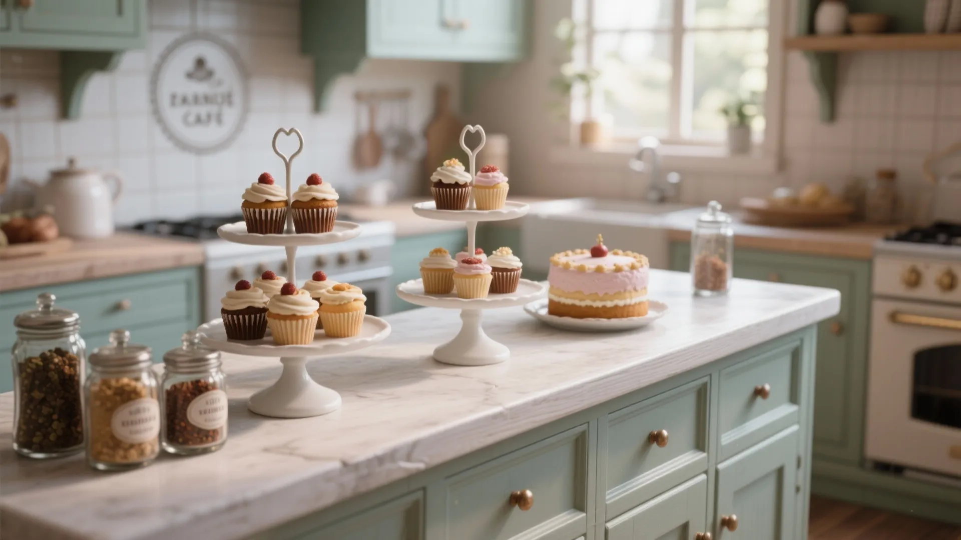 8. Layered Heights with Cake Stands