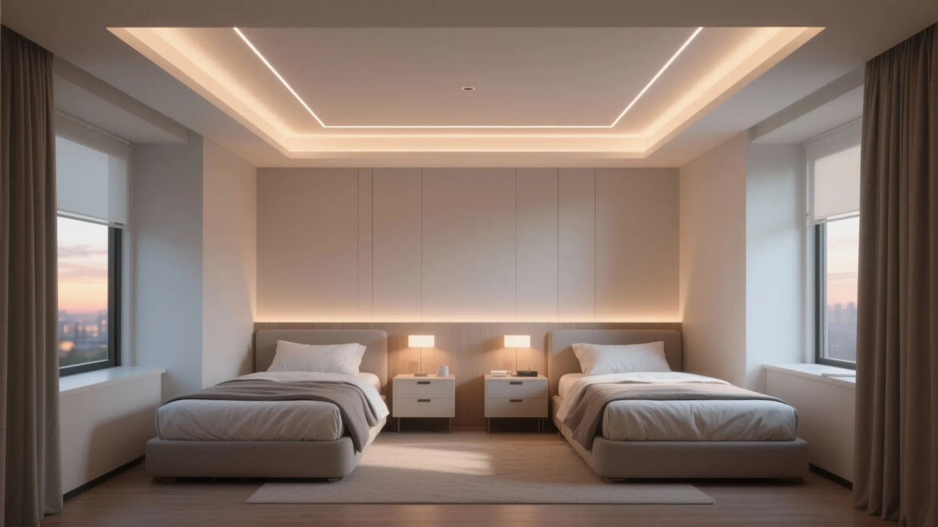 Layered Pop Ceiling with Hidden Lighting