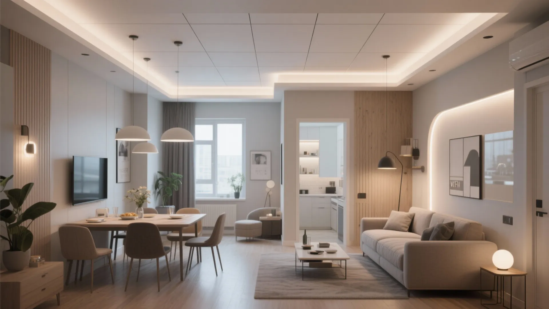 Layered Ceiling Panels