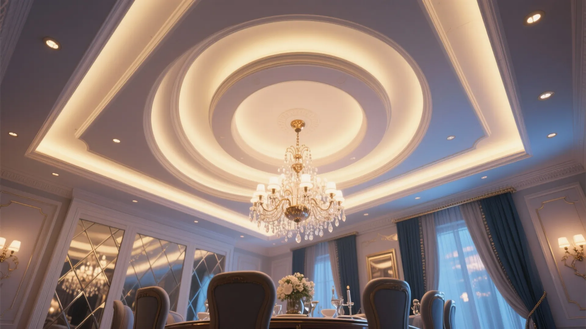 6. Layered Ceiling Trim