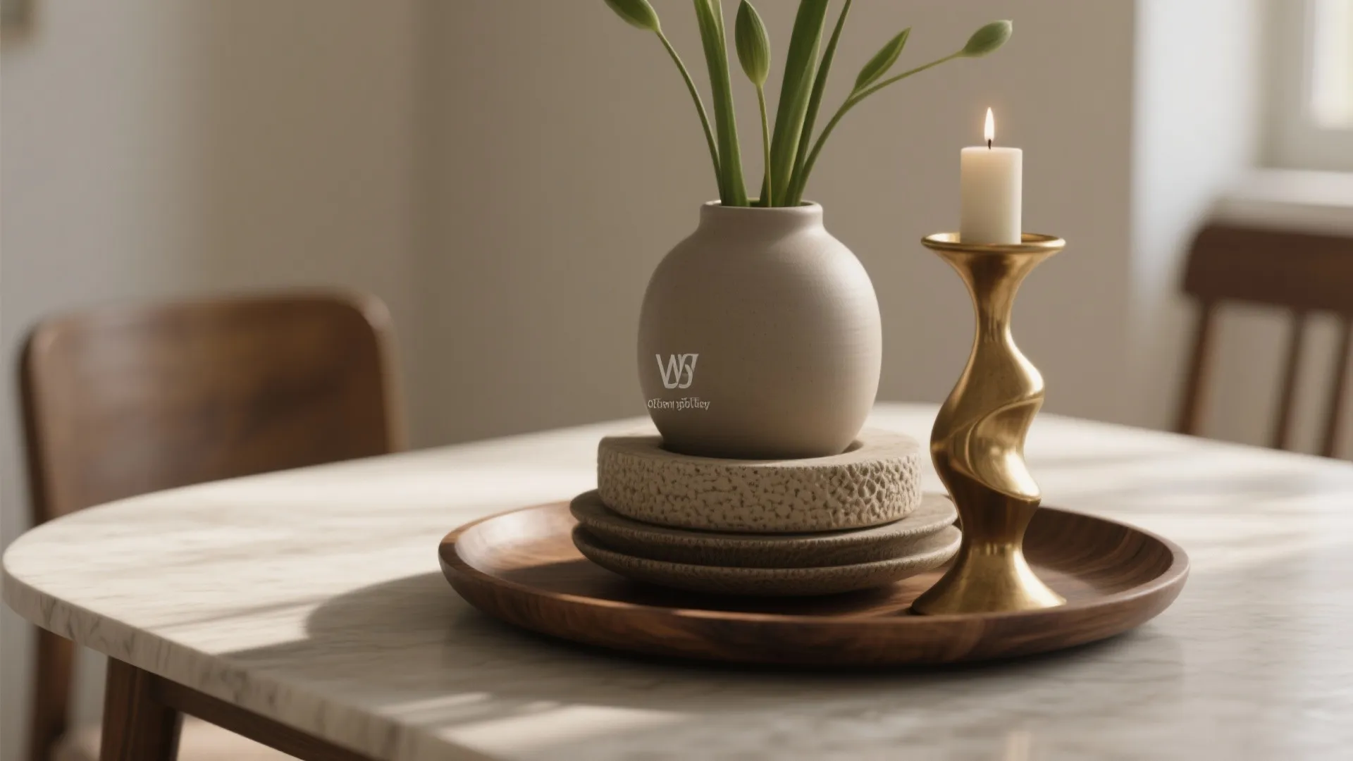 1. Layered Centerpieces