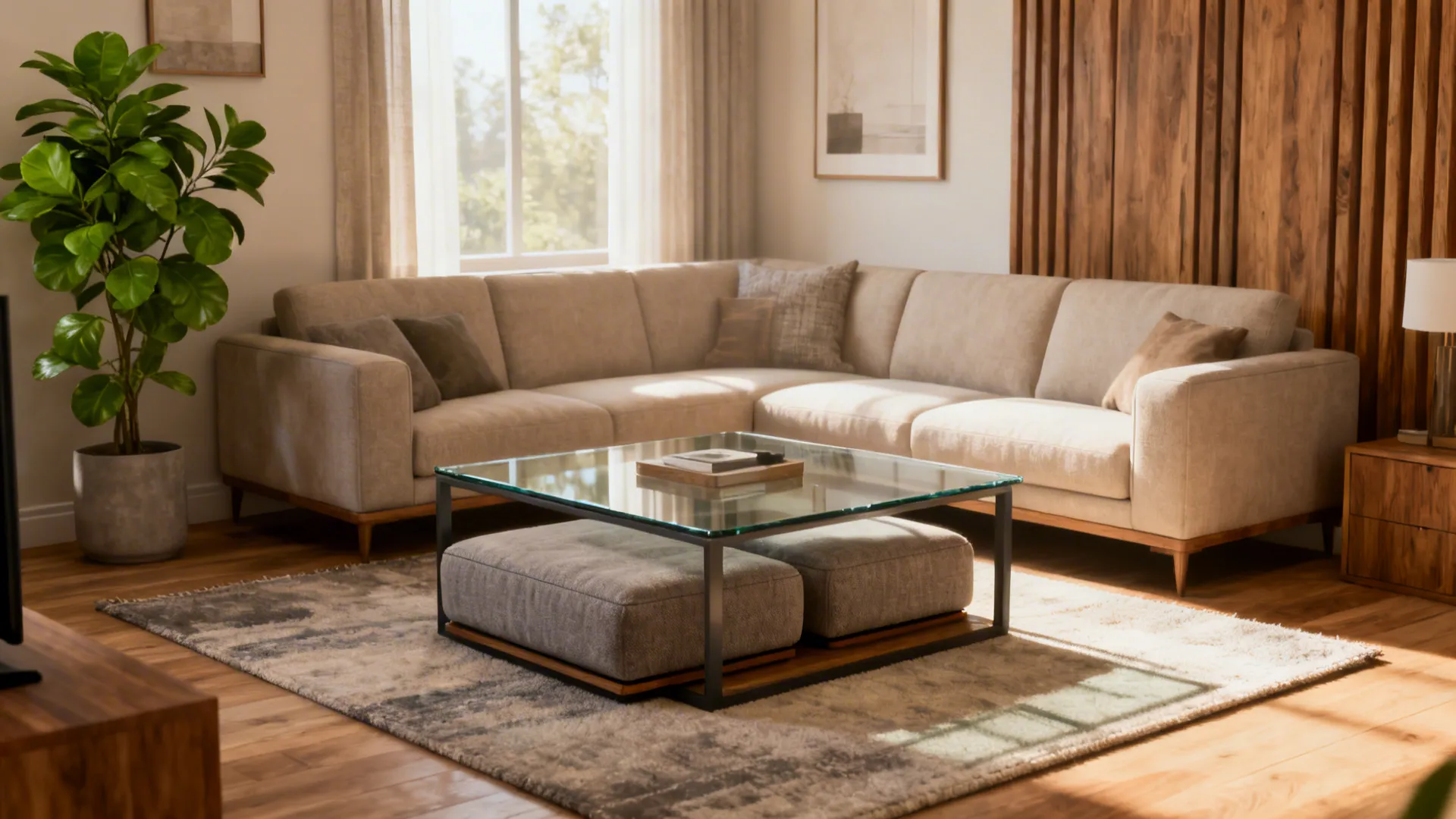 5 Living Room Ideas with Coffee Table and Ottoman