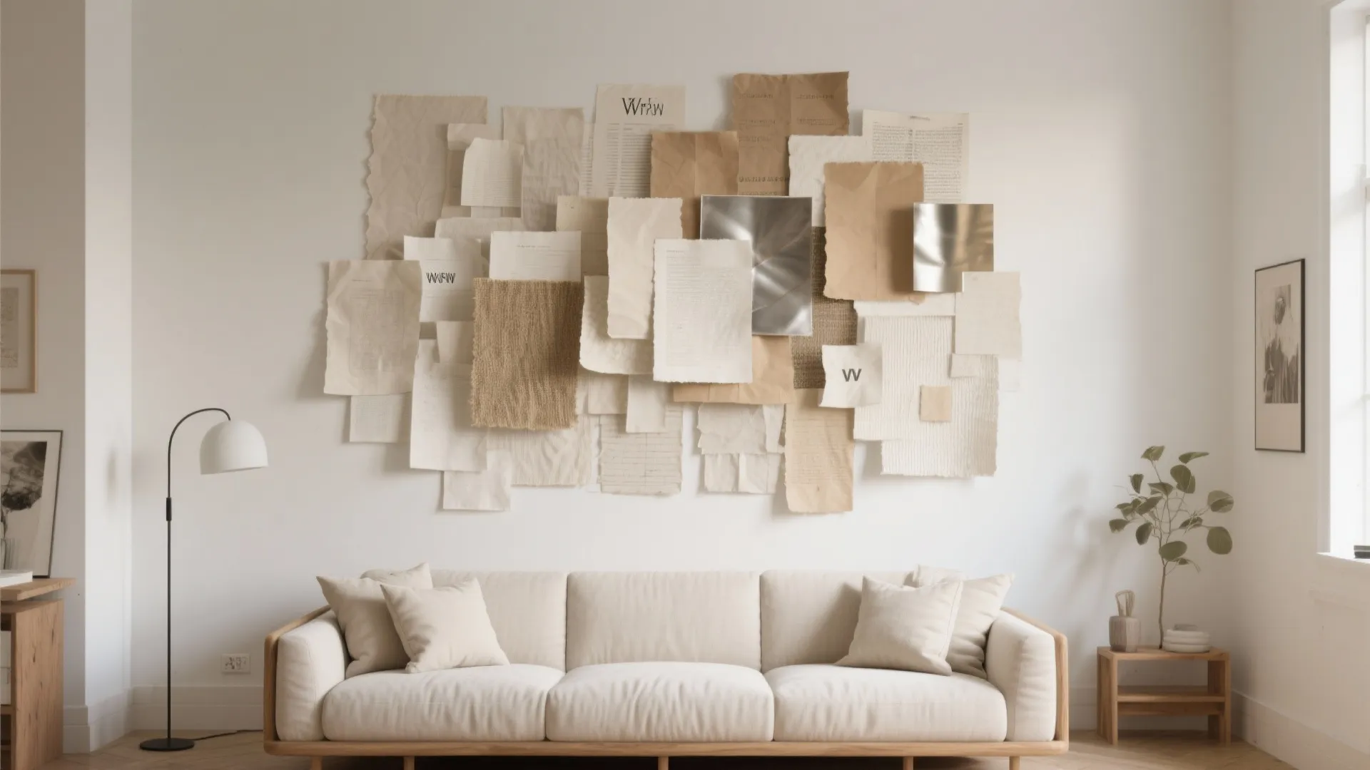 Layered Paper Collage for Depth Without Clutter