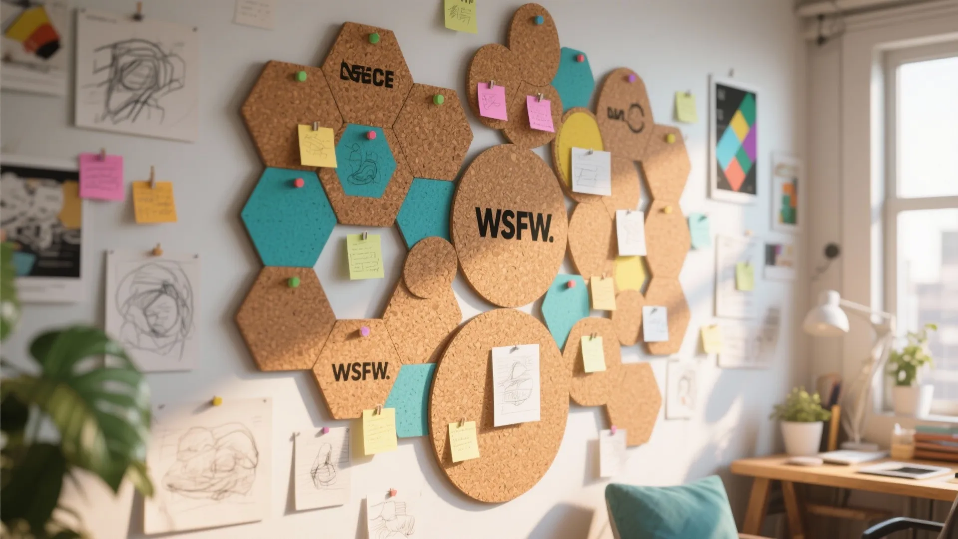 9. Layered Cork Shapes