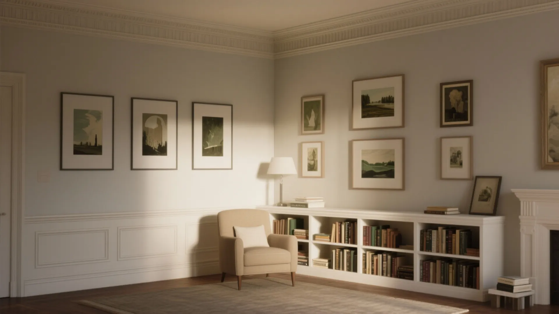 Layered and Stepped Cornices to Frame Feature Walls