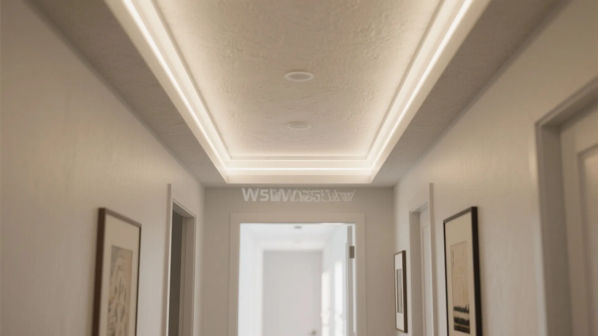 Layered POP Cove Ceiling With Hidden LEDs