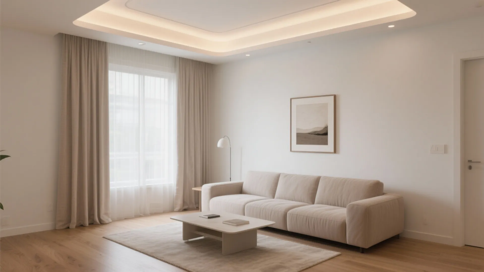 Layered Cove Lighting with Clean Lines