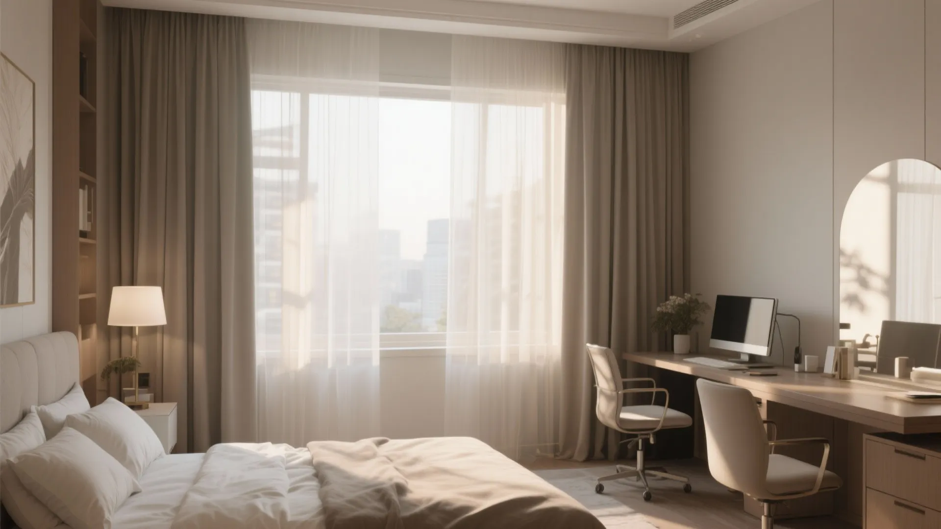 10. Layered Curtains