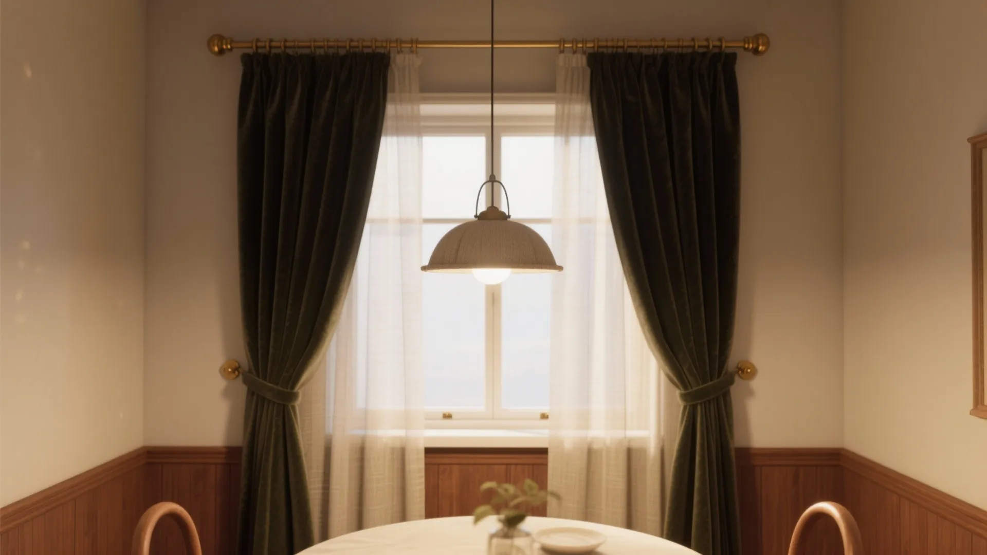 Inspiration 1: Layered Curtains (Sheer + Block)