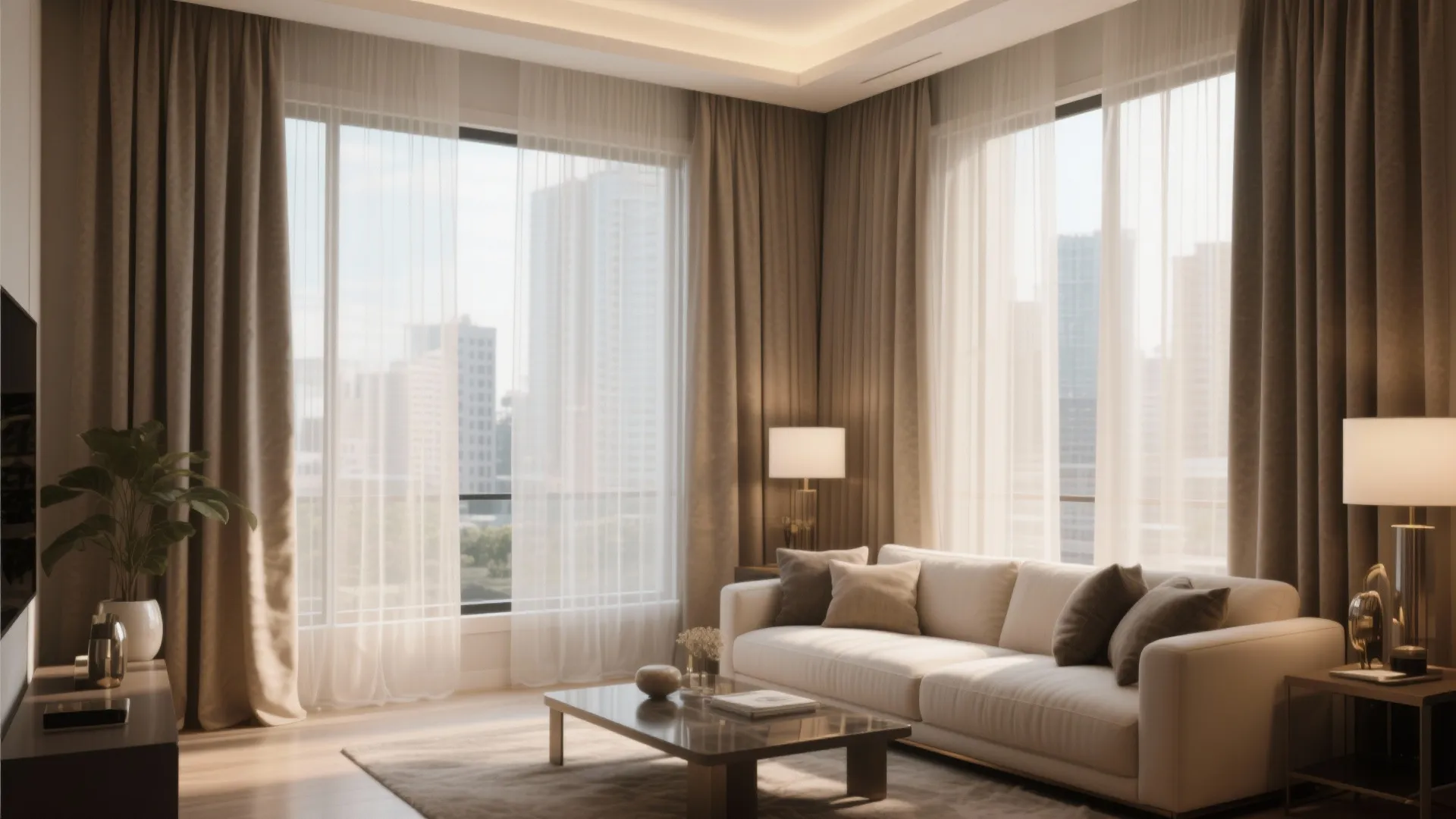 Layered Curtains for Depth and Texture