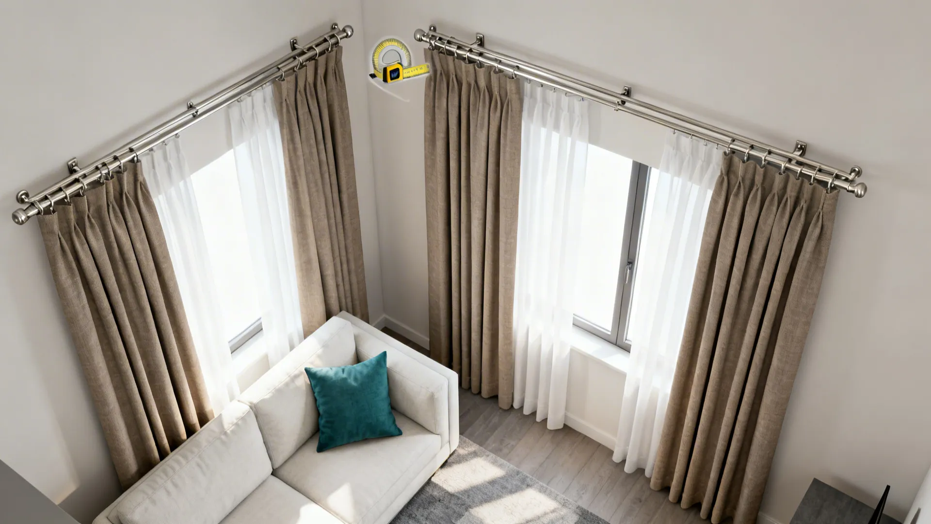 4. Layered Curtains (Versatile and Designer-Like)