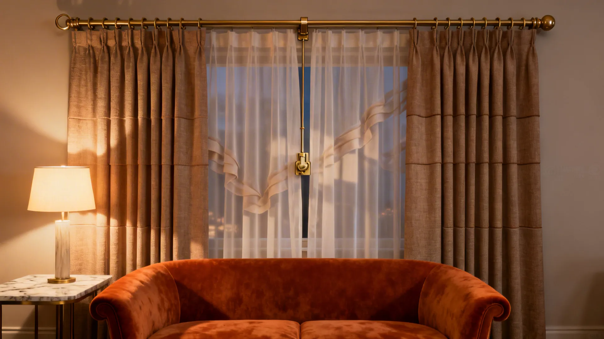 2. Layered curtains for flexibility