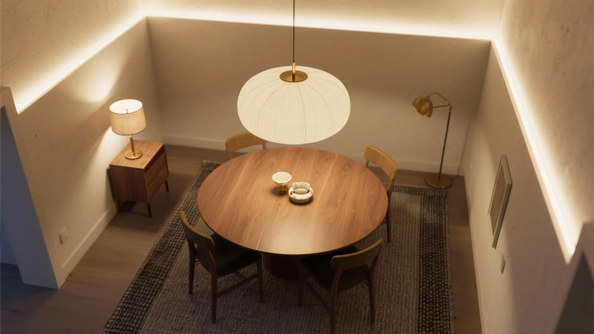 Layered Ambient + Dimming: Your Everyday-to-Dinner Switch