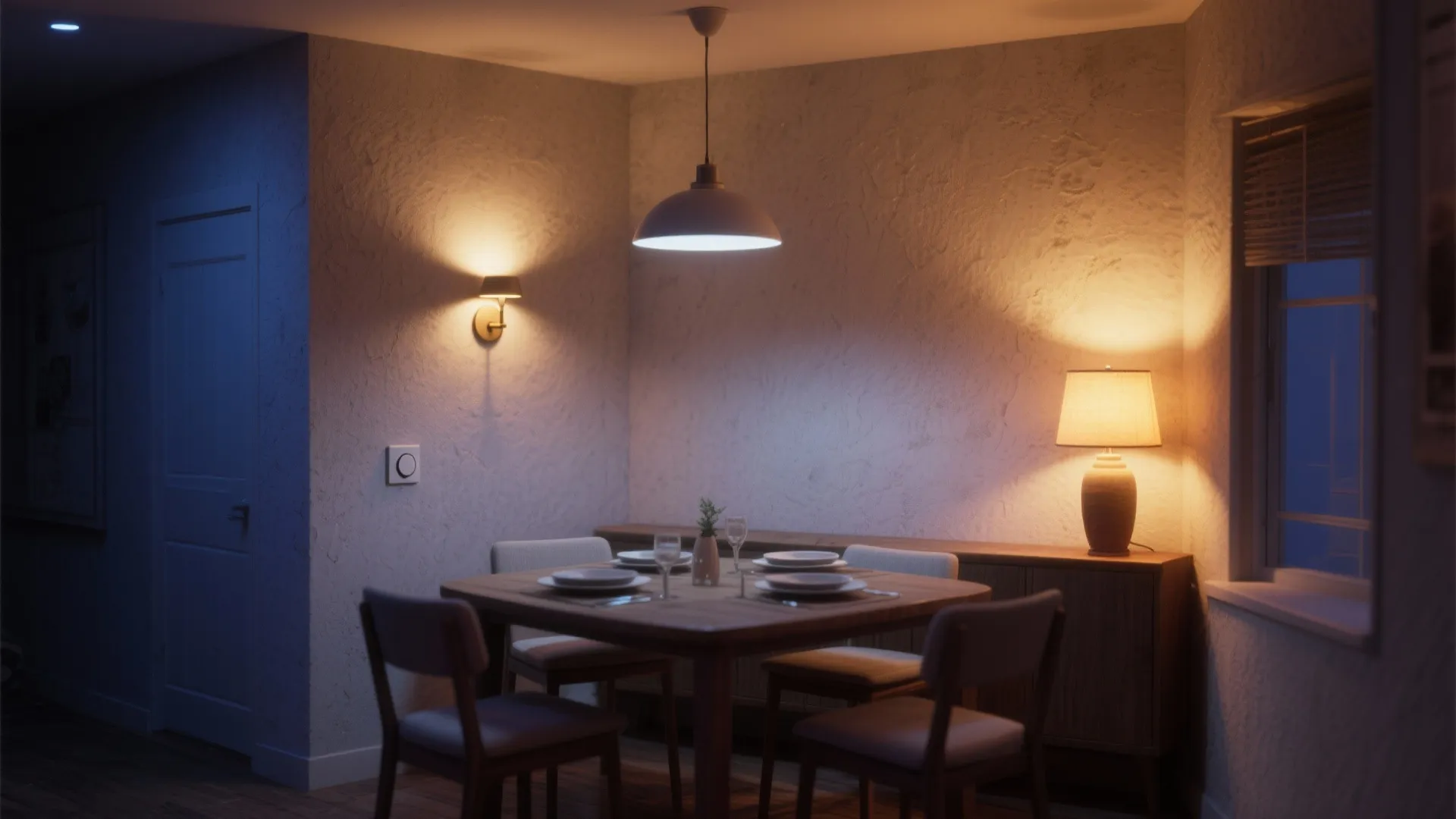 5. Layered Lighting with Dimmers