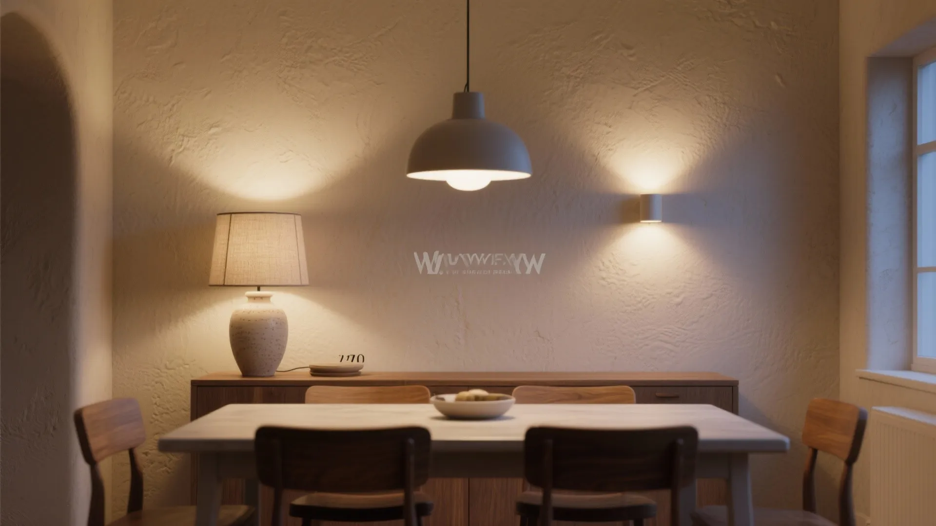 Layered light with dimmers and wall washes