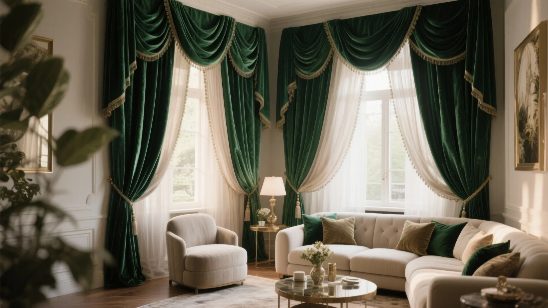 Layered Drapes for Depth