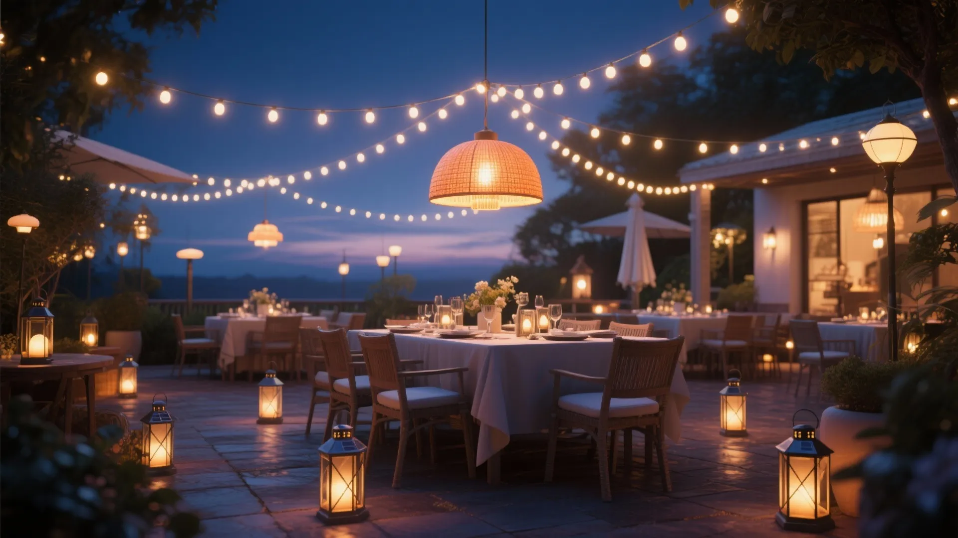 Tip 1: Layered Lighting for Evening Charm