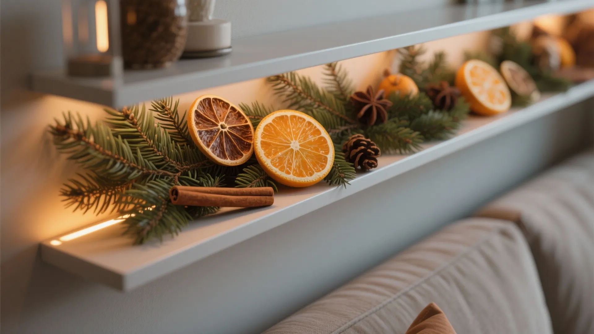 5. Layered Evergreen Display