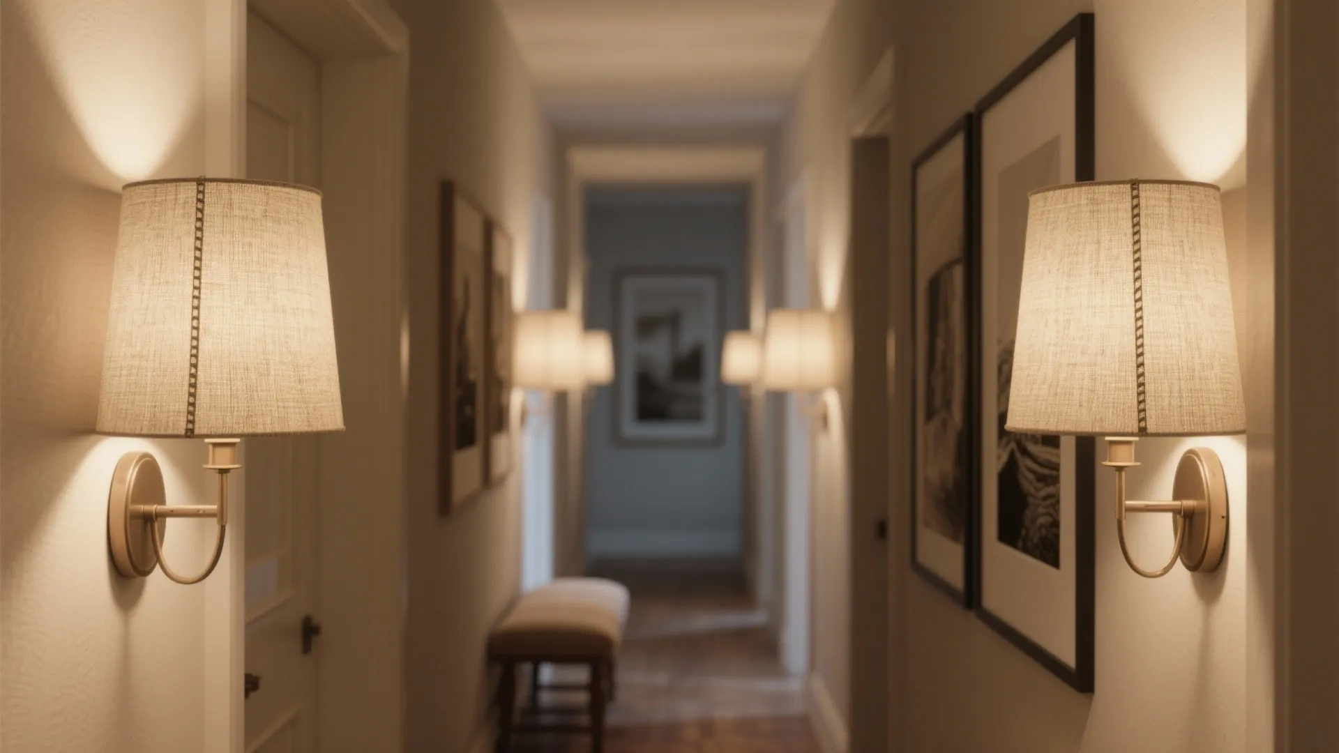 2. Layered Fabric Shades