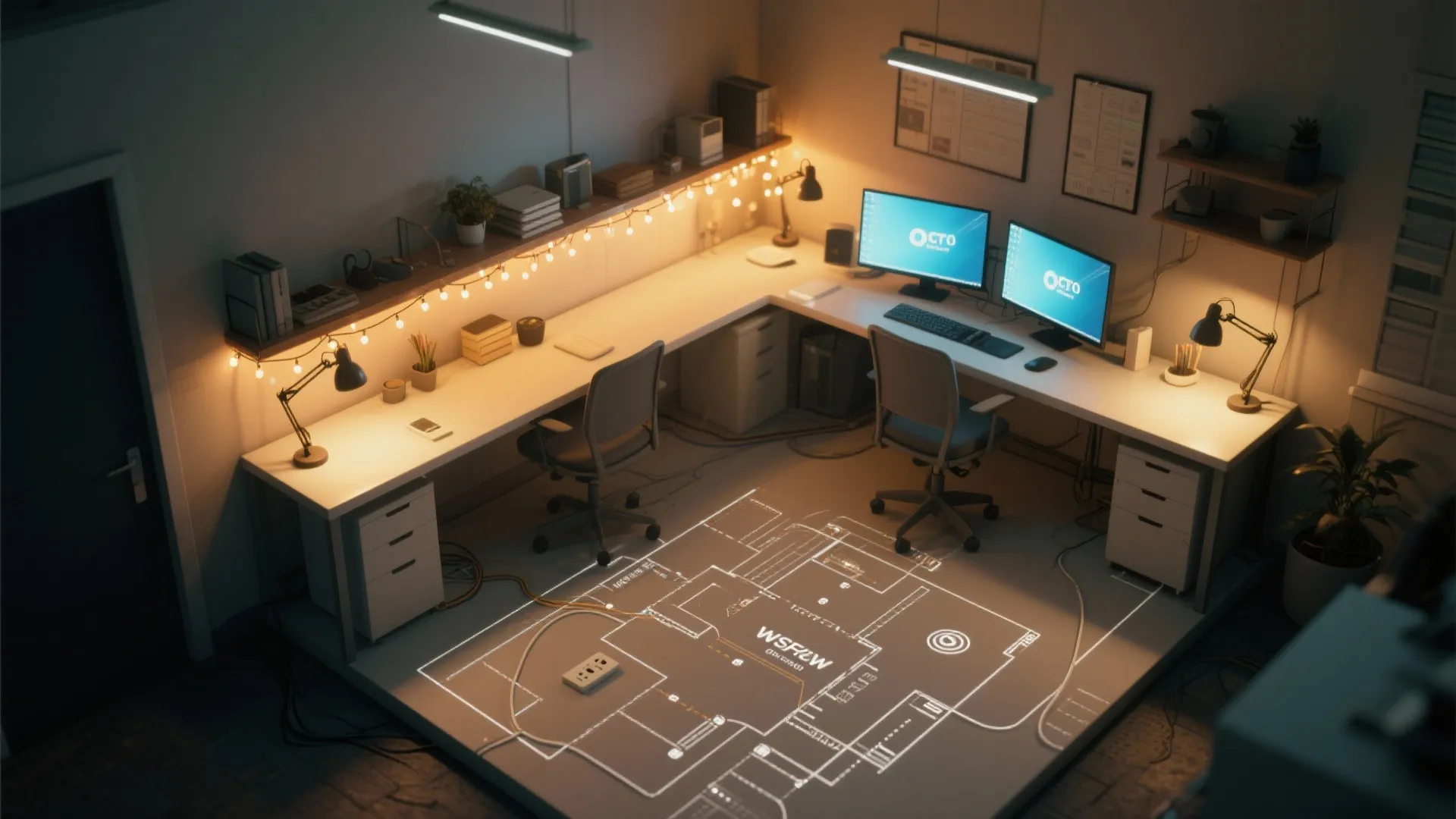 3. Layered Festive Lighting