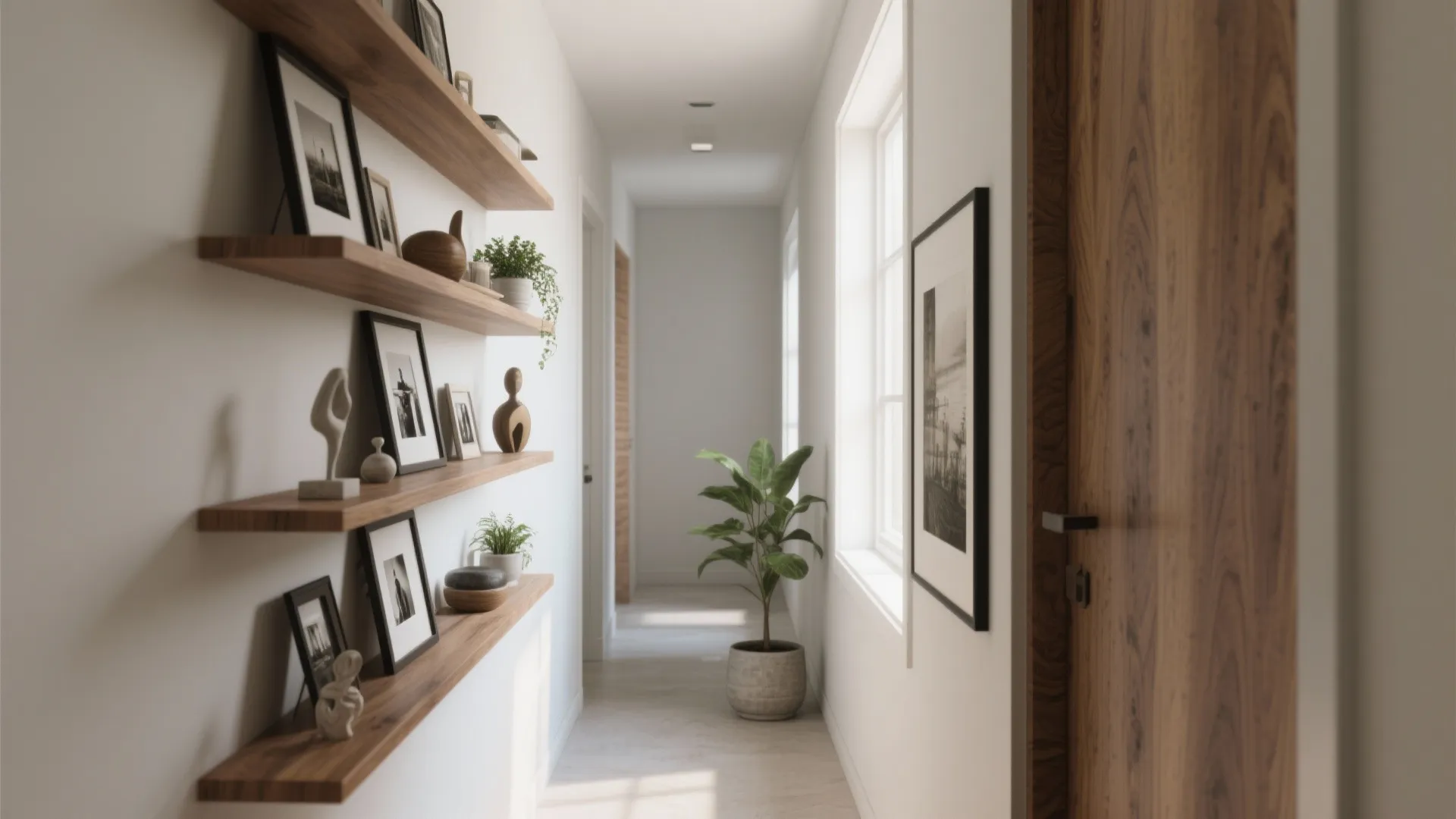 Layered Floating Shelves