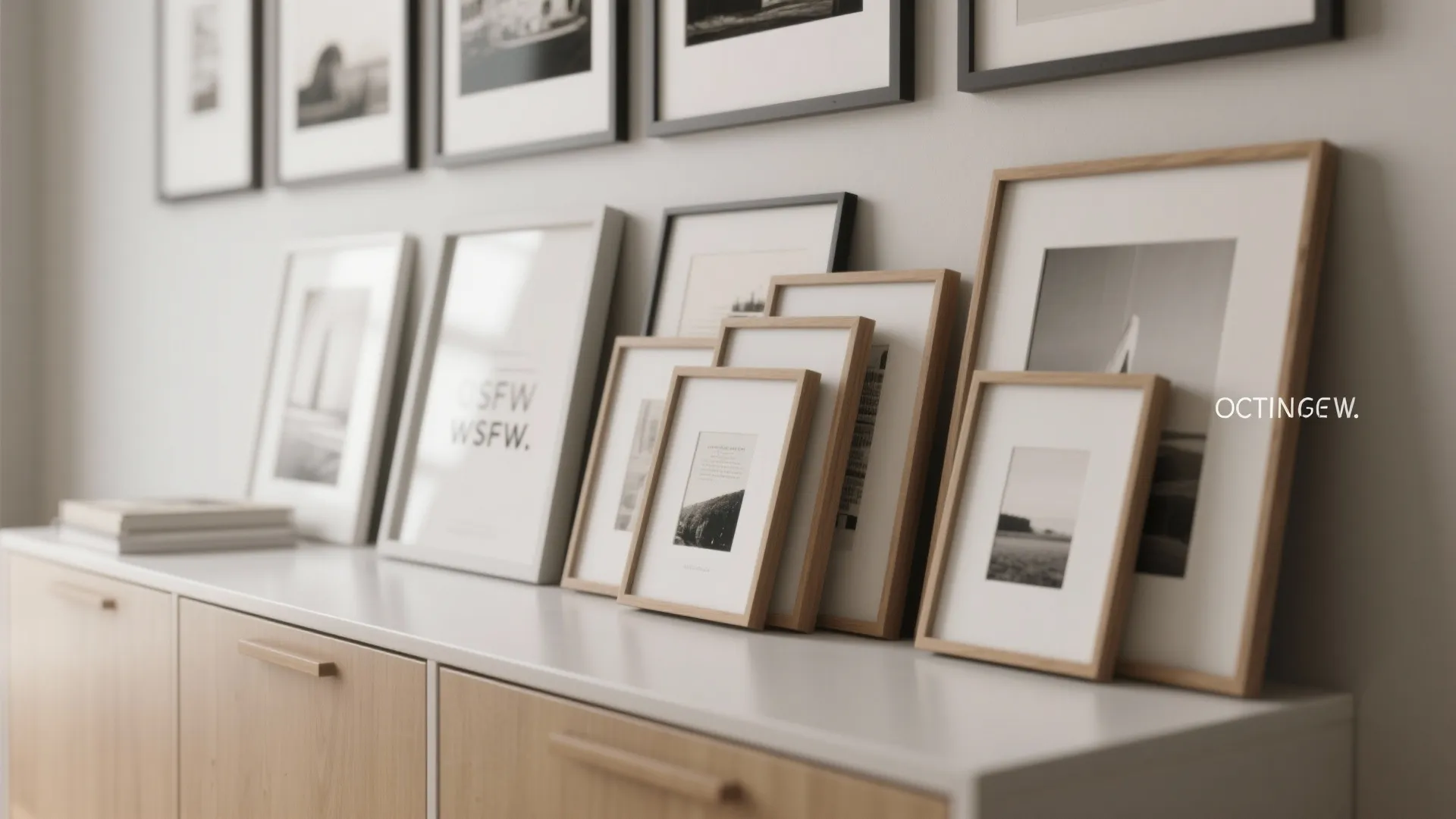 2. Low-profile art and layered frames