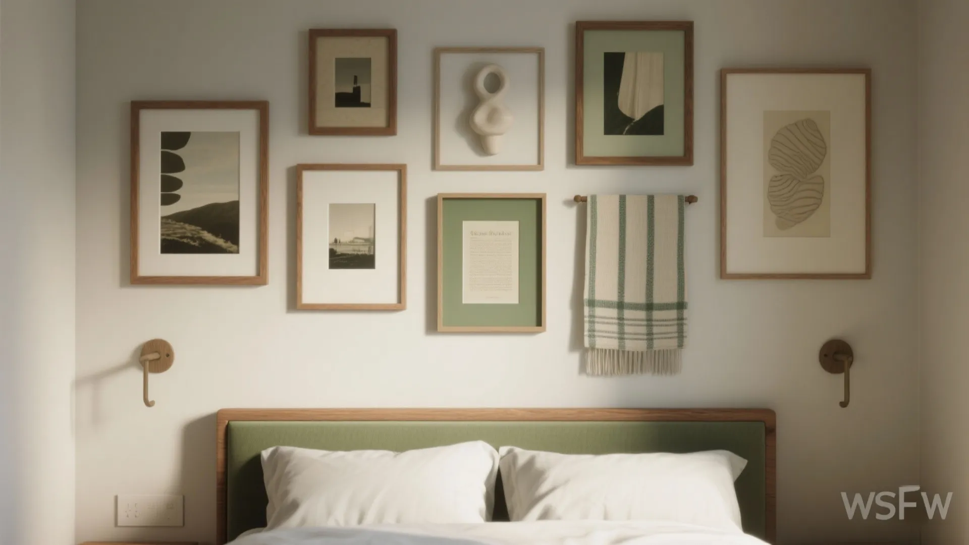 1. Layered Gallery Wall with Varied Scales