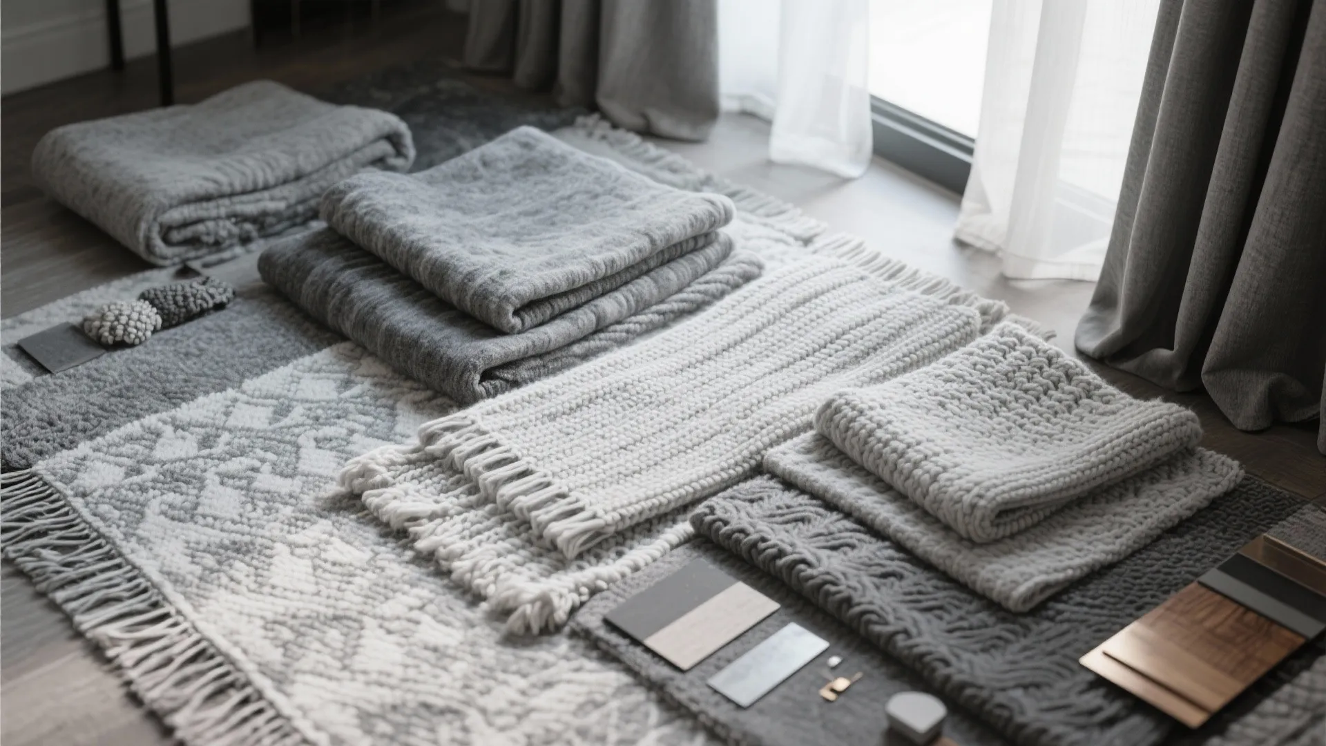 2. Layered Gray Textures