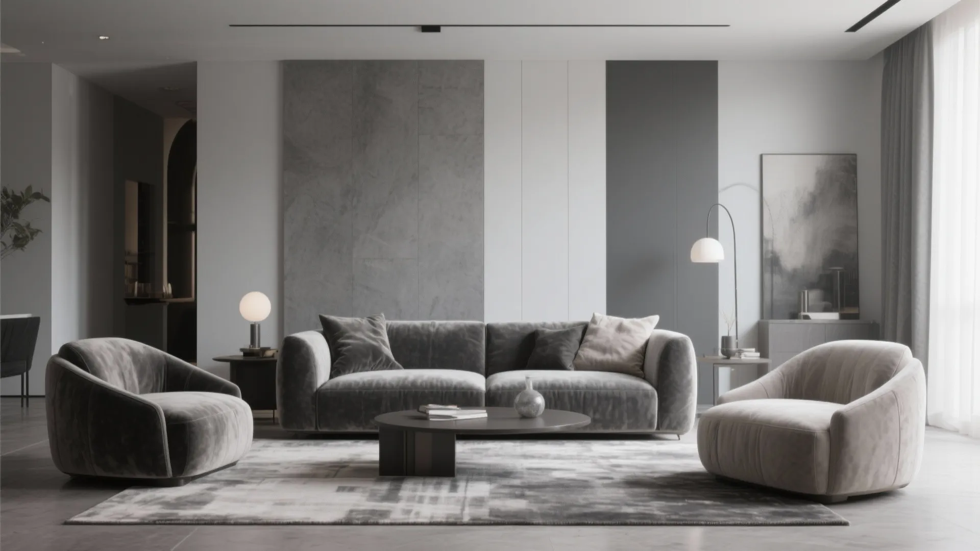 9. Layered Gray Tones