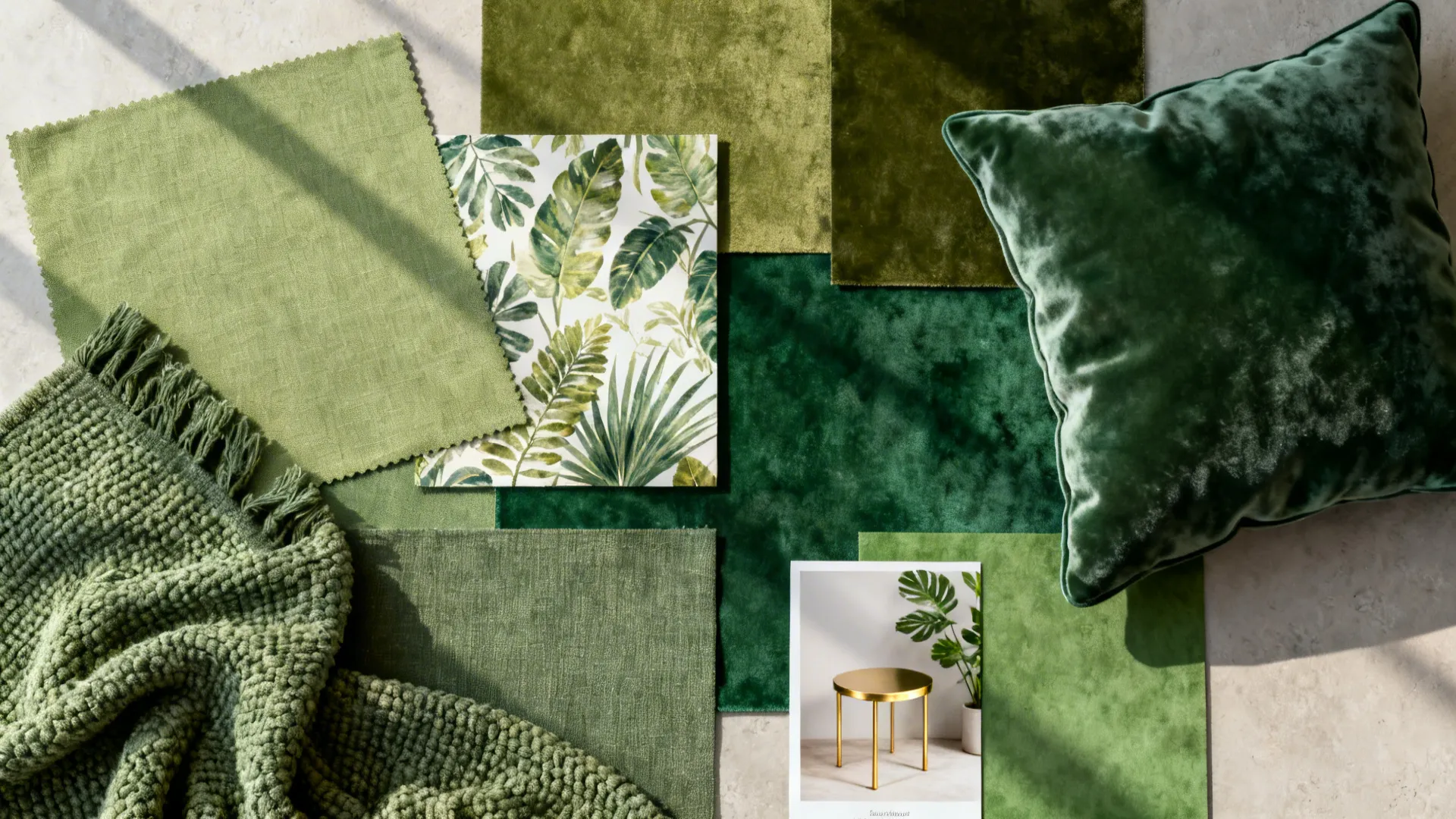 3. Layered Greens: Monochrome, But Not Boring