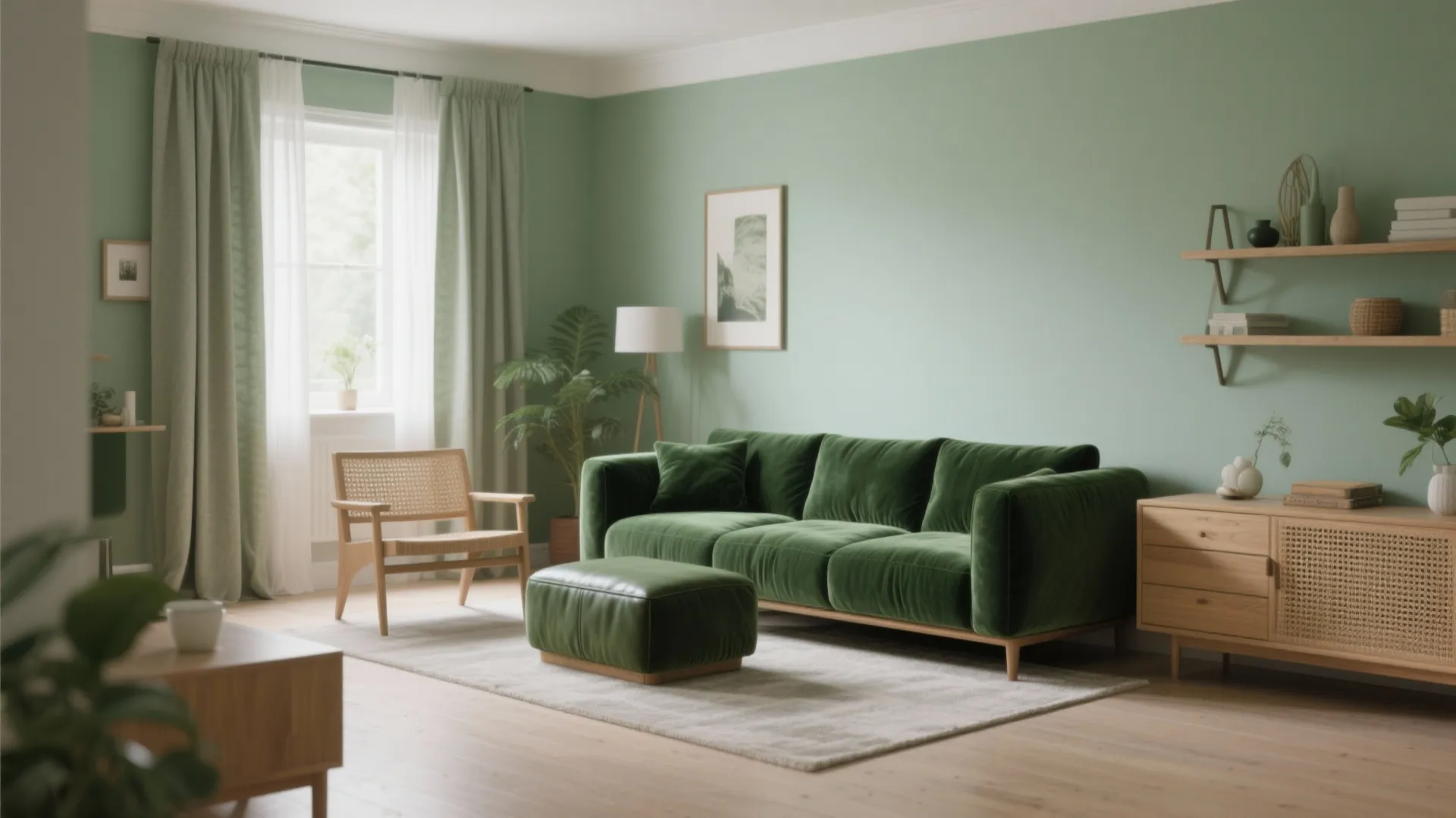 Layered Greens: From Sage to Forest