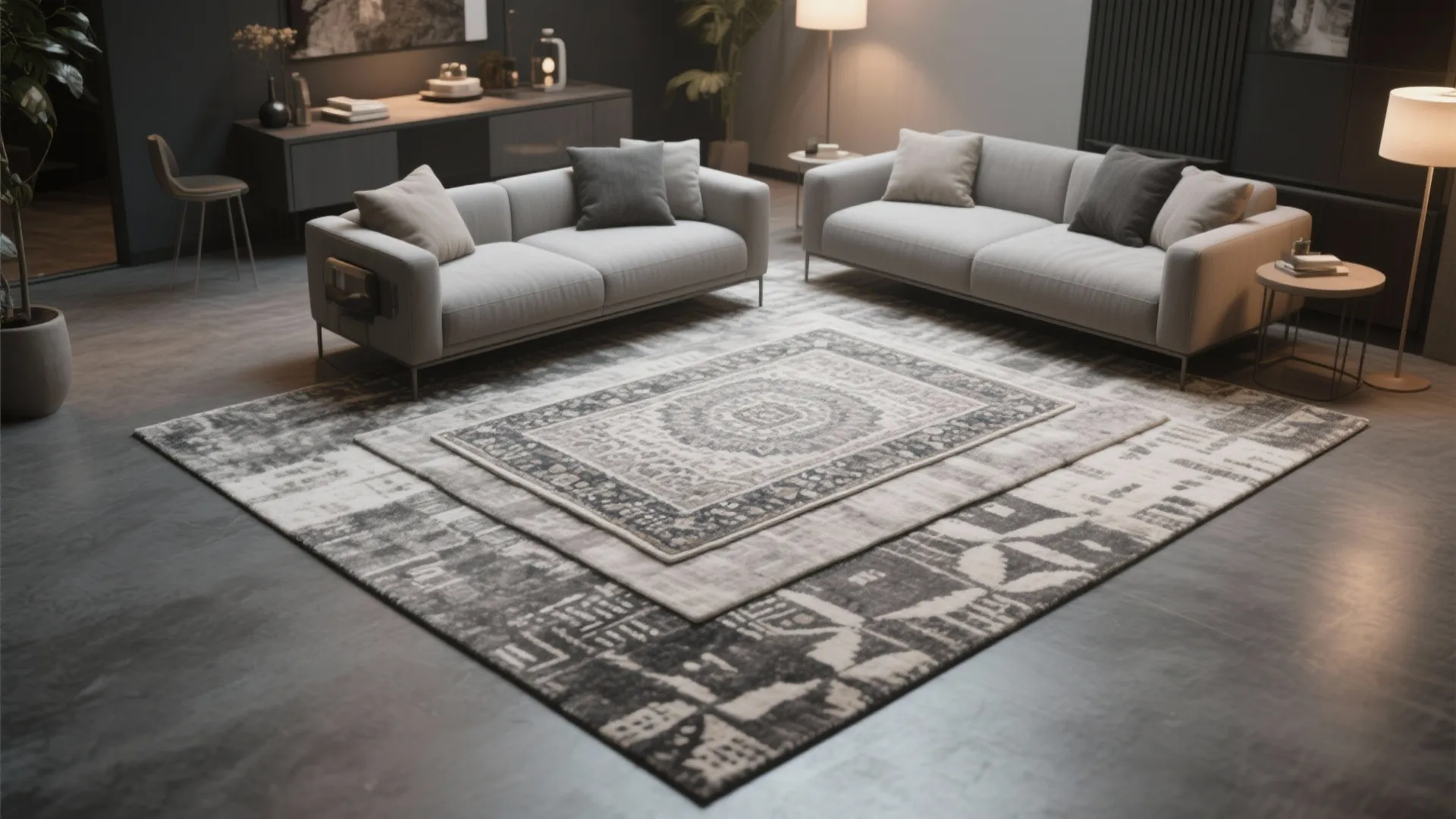 3. Layering Rugs for Depth