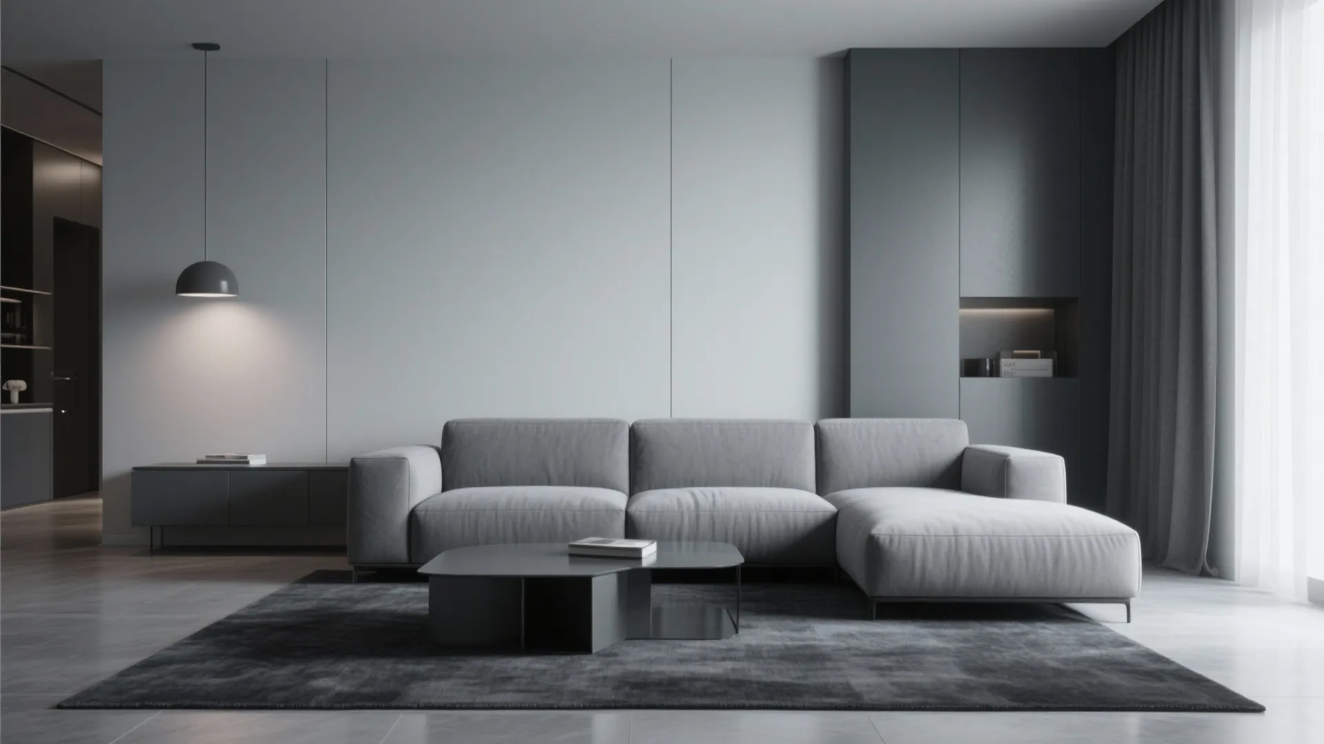 3. Layered Grey Tones